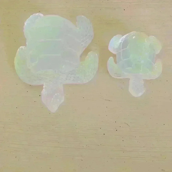 2 crystal turtle figurines - Picture 1 of 7